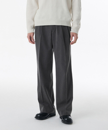 MUSINSA STANDARD（ムシンサスタンダード）の「REAL WIDE HIDDEN ELASTIC WAISTBAND SLACKS_MEDIUM GRAY（スラックス・メンズ）」