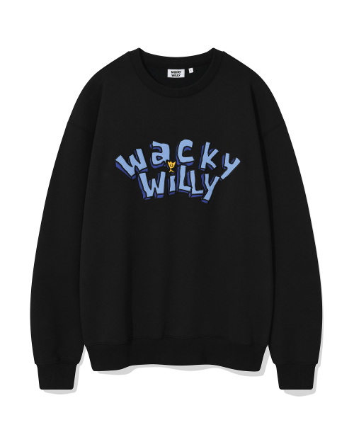 Wacky WiLLy(ワッキーウィリー)の「タイポグラフィックワンポイントスウェットブラック(スウェット・レディース・その他・SMALL/MEDIUM/LARGE/X-LARGE)」の2枚目の写真