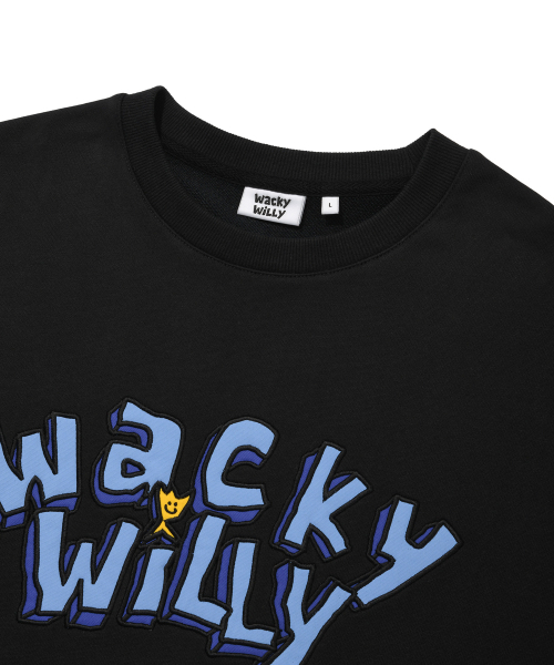 Wacky WiLLy(ワッキーウィリー)の「タイポグラフィックワンポイントスウェットブラック(スウェット・レディース・その他・SMALL/MEDIUM/LARGE/X-LARGE)」の4枚目の写真