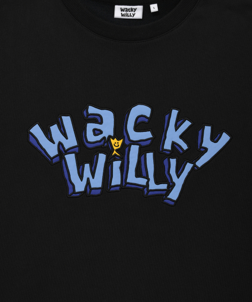 Wacky WiLLy(ワッキーウィリー)の「タイポグラフィックワンポイントスウェットブラック(スウェット・レディース・その他・SMALL/MEDIUM/LARGE/X-LARGE)」の5枚目の写真