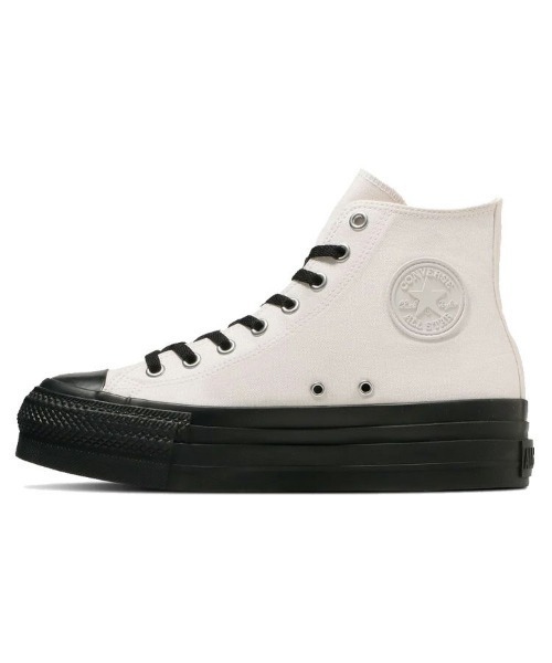 STYLISE(スタイライズ)の「【CONVERSE】ALL STAR LIFTED OVERTAPE HI(スニーカー・レディース・ホワイト×ブラック/ブラック・22.5cm/23.0cm/22.0cm/23.5cm/24.0cm)」の2枚目の写真