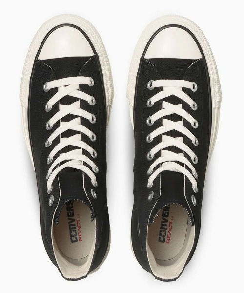 STYLISE(スタイライズ)の「【CONVERSE】ALL STAR LIFTED OVERTAPE HI(スニーカー・レディース・ホワイト×ブラック/ブラック・22.5cm/23.0cm/22.0cm/23.5cm/24.0cm)」の5枚目の写真