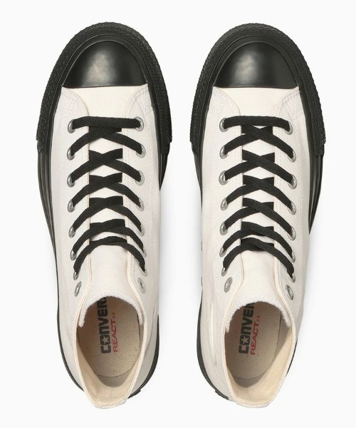 STYLISE(スタイライズ)の「【CONVERSE】ALL STAR LIFTED OVERTAPE HI(スニーカー・レディース・ホワイト×ブラック/ブラック・22.5cm/23.0cm/22.0cm/23.5cm/24.0cm)」の10枚目の写真