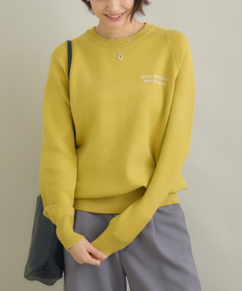 KATHARINE ROSS(キャサリンロス)の「【PILLINI/ピリーニ】もっちりロゴemb.プルオーバー(スウェット・レディース・グレー/オフホワイト/イエロー・MEDIUM)」の14枚目の写真
