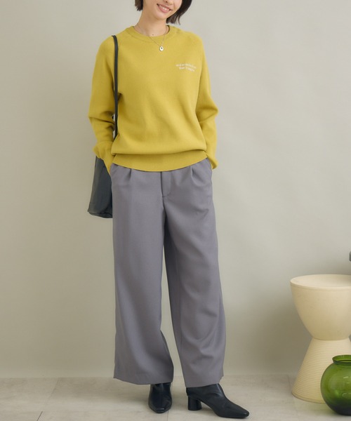 KATHARINE ROSS(キャサリンロス)の「【PILLINI/ピリーニ】もっちりロゴemb.プルオーバー(スウェット・レディース・グレー/オフホワイト/イエロー・MEDIUM)」の11枚目の写真
