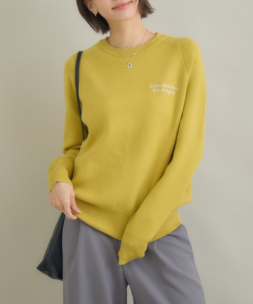 KATHARINE ROSS(キャサリンロス)の「【PILLINI/ピリーニ】もっちりロゴemb.プルオーバー(スウェット・レディース・グレー/オフホワイト/イエロー・MEDIUM)」の16枚目の写真