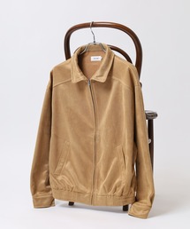 ATELANE（アテレーン）の「ATELANE スウェードポンチボンバージャケット/裏フリース/防寒（ブルゾン）」