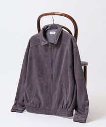 ATELANE（アテレーン）の「ATELANE スウェードポンチボンバージャケット/裏フリース/防寒（ブルゾン）」