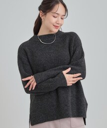 【S-LL/洗濯機可】ふわふわが魅力 ハイネックニットプルオーバー