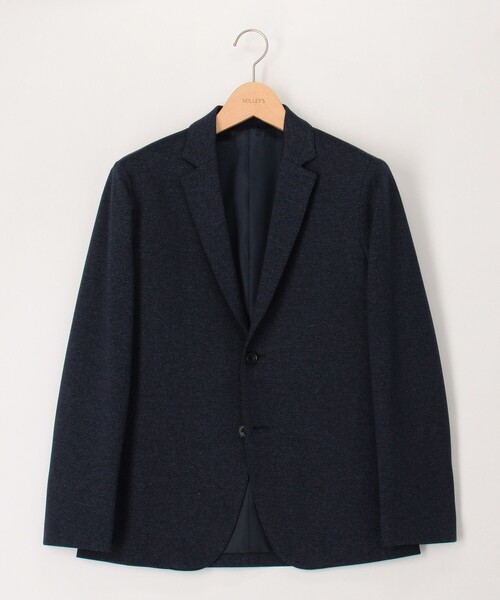 NOLLEY'S LIGHT（ノーリーズライト）の「《ビジカジ/セットアップ対応》杢ジャージ　テーラーカーデ（テーラードジャケット・メンズ・チャコールグレー/ネイビー/インディゴブルー・S/M/L/XL）」の3枚目の写真