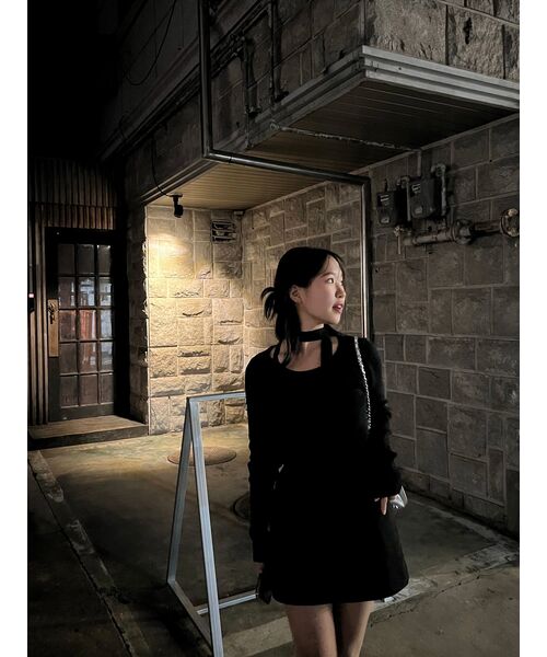 LOOKAST（ルックキャスト）の「ウィットニー カットアウト ニットトップ / WHITNEY CUTOUT KNIT TOP_3colors（ニット/セーター・レディース・ブラック/ブラウン/アイボリー・SMALL/MEDIUM）」の14枚目の写真