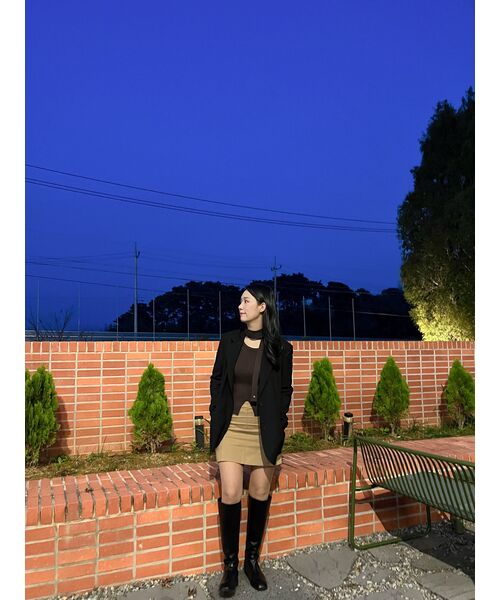 LOOKAST（ルックキャスト）の「ウィットニー カットアウト ニットトップ / WHITNEY CUTOUT KNIT TOP_3colors（ニット/セーター・レディース・ブラック/ブラウン/アイボリー・SMALL/MEDIUM）」の18枚目の写真