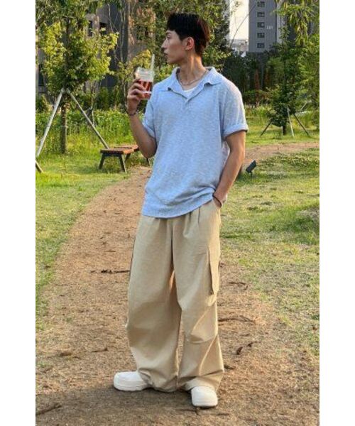 NODU（ノードユー）の「カーゴタックストリングワイドパンツ[ベージュ]（その他パンツ・レディース・その他・MEDIUM/LARGE/SMALL）」の13枚目の写真