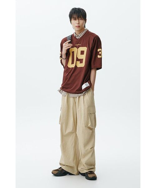 NODU（ノードユー）の「カーゴタックストリングワイドパンツ[ベージュ]（その他パンツ・レディース・その他・MEDIUM/LARGE/SMALL）」の7枚目の写真
