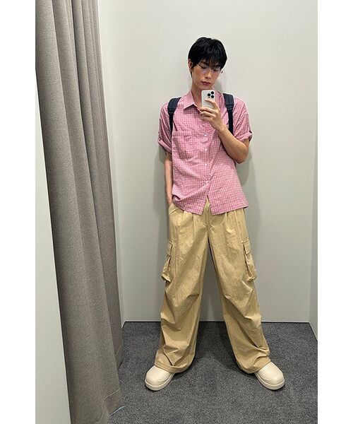 NODU（ノードユー）の「カーゴタックストリングワイドパンツ[ベージュ]（その他パンツ・レディース・その他・MEDIUM/LARGE/SMALL）」の8枚目の写真