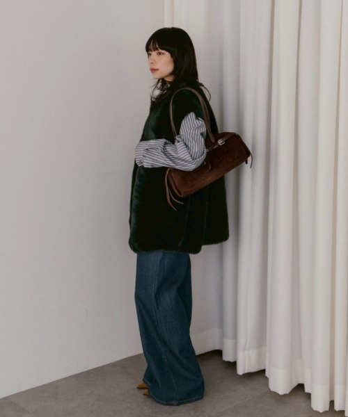 DRWCYS(ドロシーズ)の「スウェードライクベルトデザインハンドバック(ハンドバッグ・レディース・ブラック/ブラウン・FREE)」の7枚目の写真