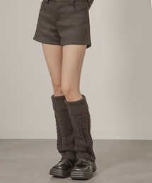 Chiina（チーナ）の「Chiina /ケーブル編みニットレッグウォーマー（レッグウォーマー）」