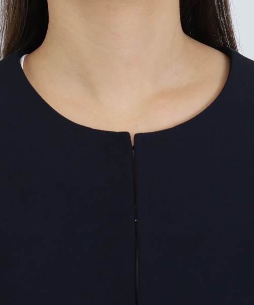 TRUDEA（トルディア）の「ペプラムノーカラージャケット（ノーカラージャケット・レディース・ブラック/チャコールグレー/ネイビー・MEDIUM/LARGE）」の21枚目の写真