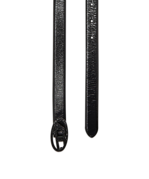 DIESEL B-1dr Strass 20 ブラックベルト B-1DR STRASS 20 レザーベルト｜ブラック｜ウィメンズ｜DIESEL