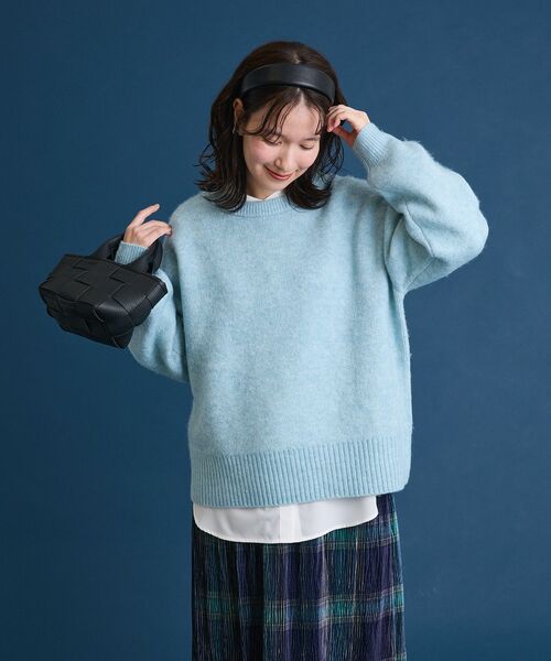 Green　Parks（グリーンパークス）の「ホワイトインナーバンドカラーシャツ（シャツ/ブラウス・レディース・オフホワイト/ストライプ・FREE）」の20枚目の写真