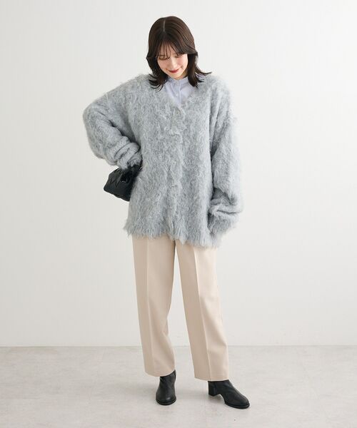 Green　Parks（グリーンパークス）の「ホワイトインナーバンドカラーシャツ（シャツ/ブラウス・レディース・オフホワイト/ストライプ・FREE）」の19枚目の写真