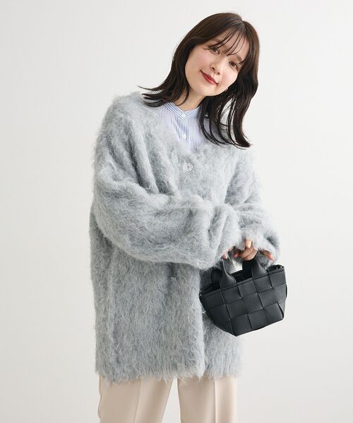 Green　Parks（グリーンパークス）の「ホワイトインナーバンドカラーシャツ（シャツ/ブラウス・レディース・オフホワイト/ストライプ・FREE）」の18枚目の写真