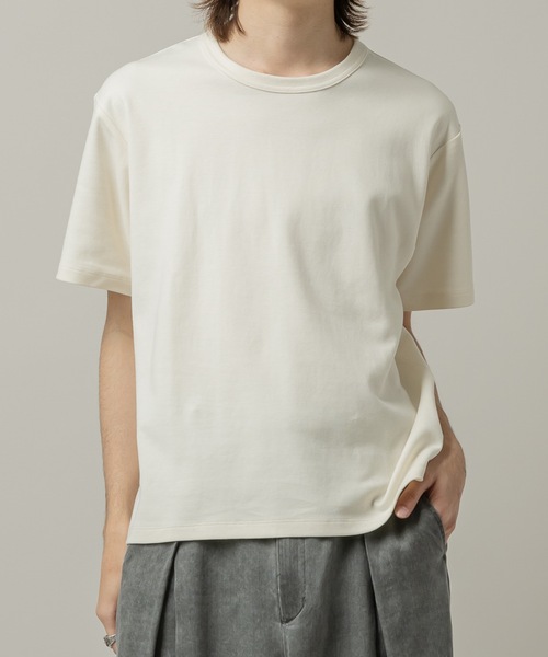 CASPER JOHN(キャスパージョン)の「Smooth compact T-shirts/スムースコンパクトTシャツ(Tシャツ/カットソー・メンズ・ブラック/ホワイト/レッド/ライトグリーン/ブルー/グレー・LARGE/MEDIUM/SMALL/X-SMALL)」の1枚目の写真
