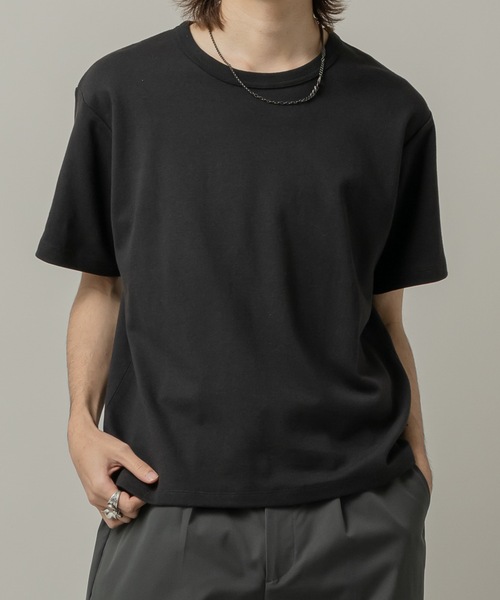 CASPER JOHN(キャスパージョン)の「Smooth compact T-shirts/スムースコンパクトTシャツ(Tシャツ/カットソー・メンズ・ブラック/ホワイト/レッド/ライトグリーン/ブルー/グレー・LARGE/MEDIUM/SMALL/X-SMALL)」の2枚目の写真