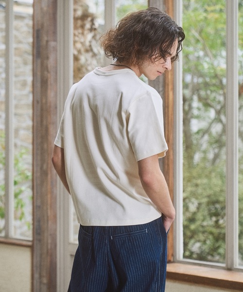 CASPER JOHN(キャスパージョン)の「Smooth compact T-shirts/スムースコンパクトTシャツ(Tシャツ/カットソー・メンズ・ブラック/ホワイト/レッド/ライトグリーン/ブルー/グレー・LARGE/MEDIUM/SMALL/X-SMALL)」の13枚目の写真