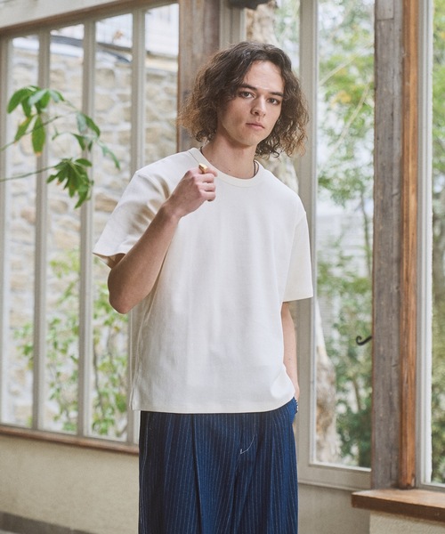 CASPER JOHN(キャスパージョン)の「Smooth compact T-shirts/スムースコンパクトTシャツ(Tシャツ/カットソー・メンズ・ブラック/ホワイト/レッド/ライトグリーン/ブルー/グレー・LARGE/MEDIUM/SMALL/X-SMALL)」の11枚目の写真