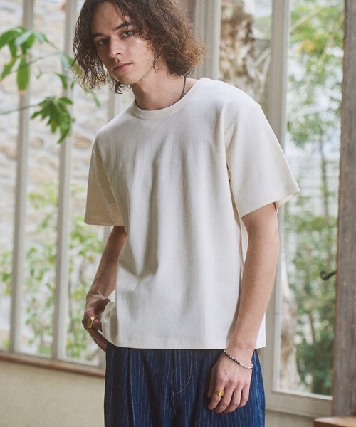 CASPER JOHN(キャスパージョン)の「Smooth compact T-shirts/スムースコンパクトTシャツ(Tシャツ/カットソー・メンズ・ブラック/ホワイト/レッド/ライトグリーン/ブルー/グレー・LARGE/MEDIUM/SMALL/X-SMALL)」の12枚目の写真
