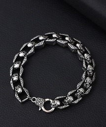 Mayree（メイリー）の「スカルチェーンシルバーブレスレット/メンズ(SK)（ブレスレット）」