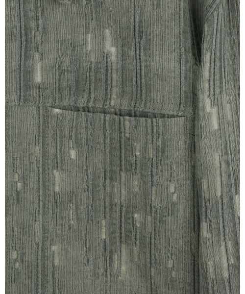 BESLOW(ビースロー)の「WASHED LINEN JACQUARD WORK JACKET OLIVE(その他アウター・メンズ・その他・SMALL/MEDIUM/X-LARGE)」の3枚目の写真