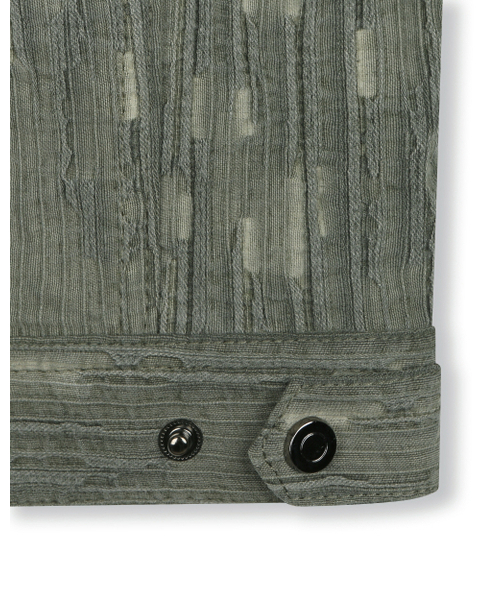 BESLOW(ビースロー)の「WASHED LINEN JACQUARD WORK JACKET OLIVE(その他アウター・メンズ・その他・SMALL/MEDIUM/X-LARGE)」の6枚目の写真