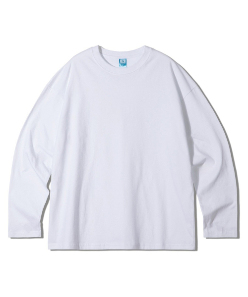 GRANFINNY(グランフィニ)の「ベーシックラウンドロングスリーブ-ホワイト(Tシャツ/カットソー・レディース・ホワイト・LARGE/X-LARGE/MEDIUM)」の1枚目の写真