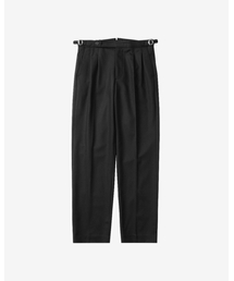 sortie（ソルティ）の「W302 Reve Pleats Wool Trousers (Black)（スラックス）」