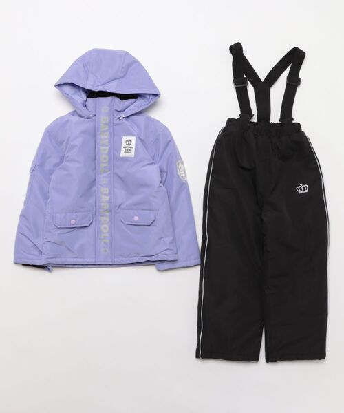 BABYDOLL(ベビードール)の「撥水中綿セットアップスーツ 1193K(その他アウター・キッズ・パープル/ブラック・L(120-130)/XL(140-150))」の8枚目の写真