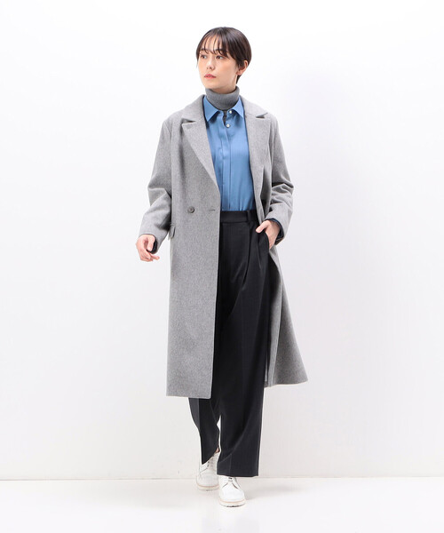 COMME CA(コムサ)の「〔 TALLサイズ 〕 ビエラ シャツ(シャツ/ブラウス・レディース・グレー/サックスブルー・13号/15号)」の6枚目の写真