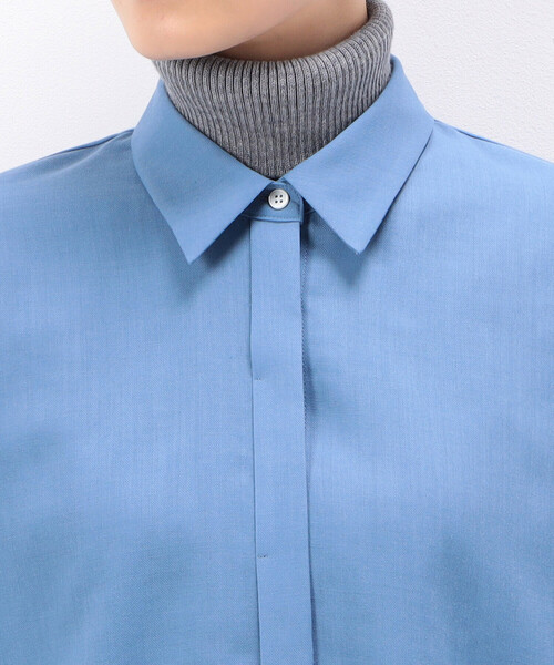 COMME CA(コムサ)の「〔 TALLサイズ 〕 ビエラ シャツ(シャツ/ブラウス・レディース・グレー/サックスブルー・13号/15号)」の11枚目の写真