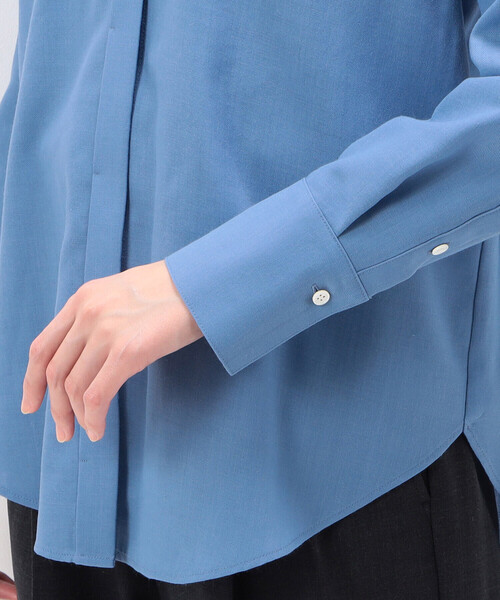 COMME CA(コムサ)の「〔 TALLサイズ 〕 ビエラ シャツ(シャツ/ブラウス・レディース・グレー/サックスブルー・13号/15号)」の12枚目の写真