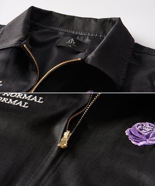 ARTISTWEAR（アーティストウェア）の「[ATW] ユニコーンフラワー刺繍オーバーサイズジャケット（その他アウター・レディース・ブラック・LARGE/X-LARGE）」の5枚目の写真