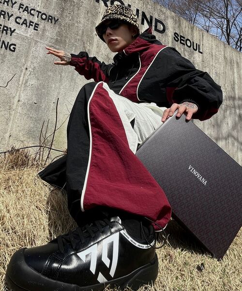 NOT4NERD(ノットフォーナード)の「Colour Block Nylon Windbreaker Jacket - Black(ナイロンジャケット・レディース・その他・SMALL/MEDIUM/LARGE/X-LARGE)」の15枚目の写真