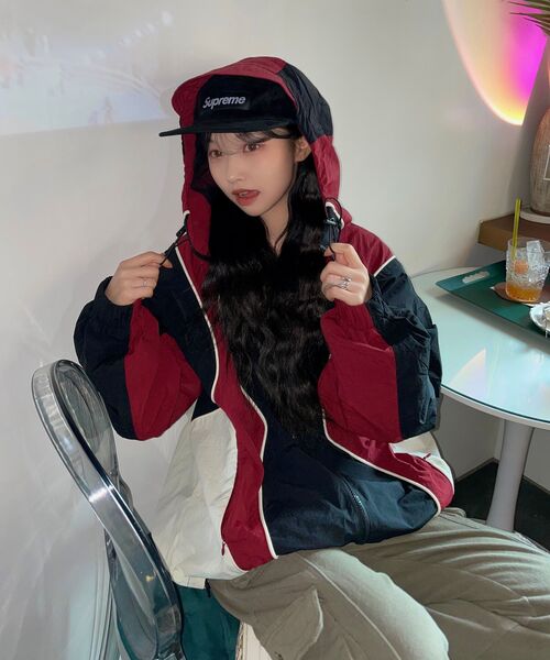 NOT4NERD(ノットフォーナード)の「Colour Block Nylon Windbreaker Jacket - Black(ナイロンジャケット・レディース・その他・SMALL/MEDIUM/LARGE/X-LARGE)」の8枚目の写真