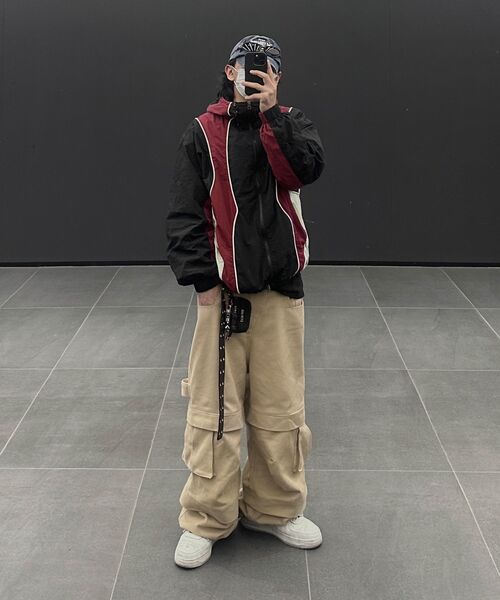 NOT4NERD(ノットフォーナード)の「Colour Block Nylon Windbreaker Jacket - Black(ナイロンジャケット・レディース・その他・SMALL/MEDIUM/LARGE/X-LARGE)」の9枚目の写真