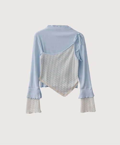 Asymmetry Lace Tops