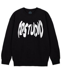 ASTRAL PROJECTION（アストラルプロジェクション）の「エイピースタジオ ゴーストレタリングルーズフィットスウェットシャツ_ブラック（スウェット）」