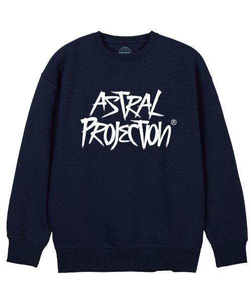 ASTRAL PROJECTION(アストラルプロジェクション)の「グラフィティレタリングルーズフィットスウェット_ネイビー(スウェット・メンズ・その他・LARGE/MEDIUM/X-LARGE/XX-LARGE)」の1枚目の写真