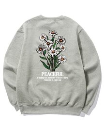 DAISY BUNDLE GRAPHIC クルーネック - グレー