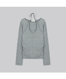 Layered halter neck top set FRFA01LT07_Gray