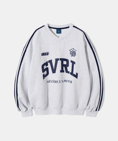 Diamond Layla(ダイアモンドレイラ)の「SVRL Club Vneck Sweatshirt T84 - White Melange(スウェット・レディース・その他・LARGE/X-LARGE/MEDIUM)」の1枚目の写真